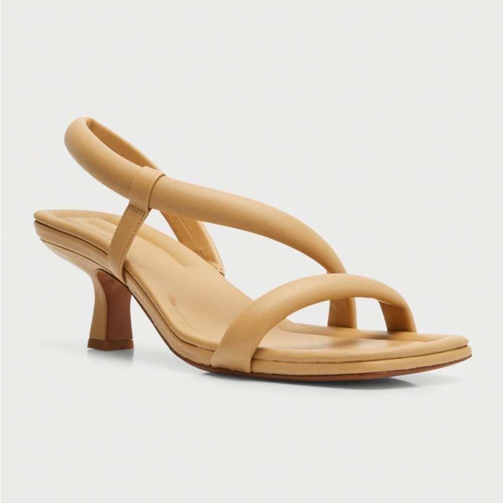 EUC $295 Vince Coline Leather Slingback Heeled Sandals